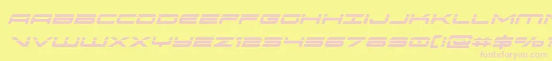 Шрифт oramaclaserital – розовые шрифты на жёлтом фоне