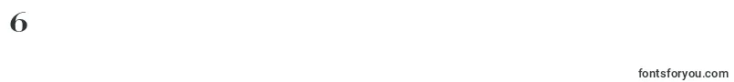 RothniextBold-Schriftart – Schriften für die Ziffer 6