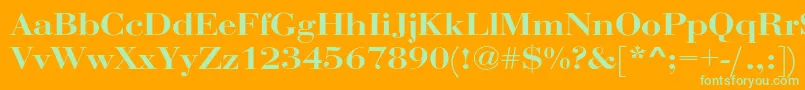 fuente RothniextBold – Fuentes Verdes Sobre Fondo Naranja