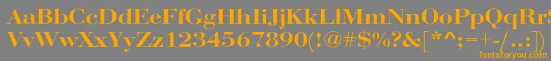 RothniextBold Font – Orange Fonts on Gray Background