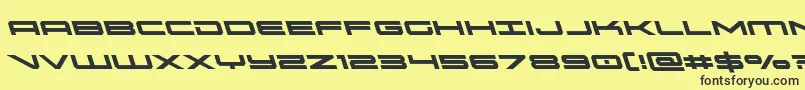 oramacleft Font – Black Fonts on Yellow Background