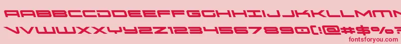 oramacleft Font – Red Fonts on Pink Background