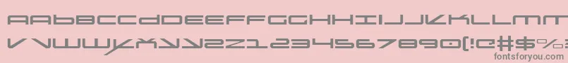フォントoramaclight – ピンクの背景に灰色の文字