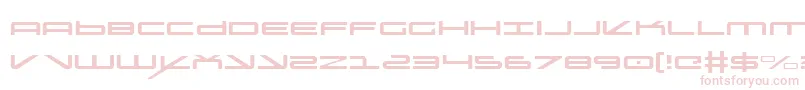 oramaclight-fontti – vaaleanpunaiset fontit valkoisella taustalla
