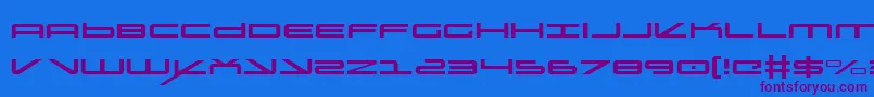 oramaclight Font – Purple Fonts on Blue Background