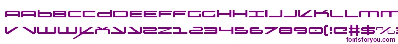フォントoramaclight – 白い背景に紫のフォント