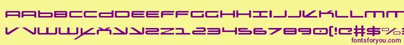Czcionka oramaclight – fioletowe czcionki na żółtym tle