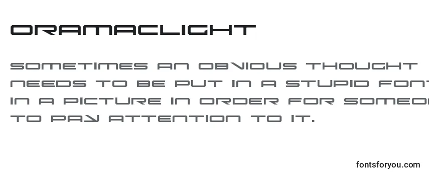 Review of the Oramaclight (136211) Font