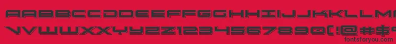 oramacpunch Font – Black Fonts on Red Background