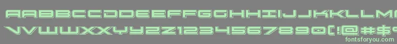 oramacpunch Font – Green Fonts on Gray Background