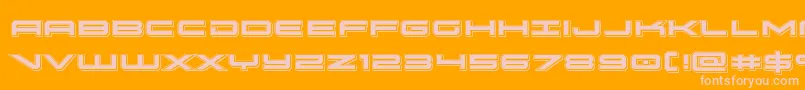 oramacpunch Font – Pink Fonts on Orange Background