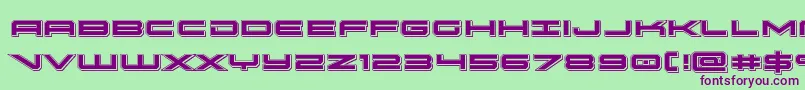 oramacpunch Font – Purple Fonts on Green Background