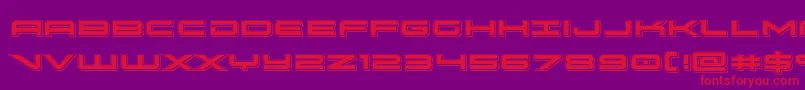 oramacpunch Font – Red Fonts on Purple Background