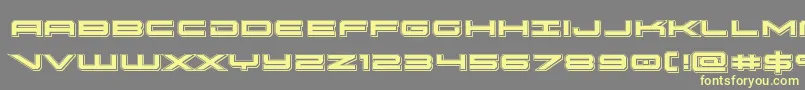 oramacpunch Font – Yellow Fonts on Gray Background