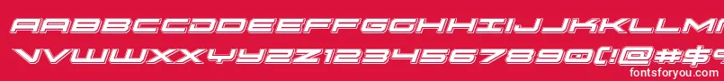 oramacpunchital Font – White Fonts on Red Background