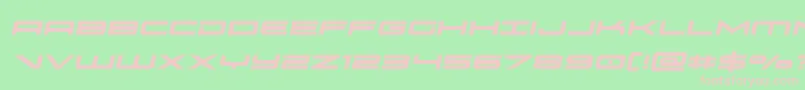 Шрифт oramacsemital – розовые шрифты на зелёном фоне
