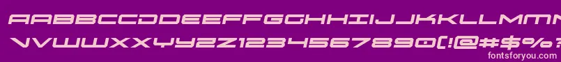 oramacsemital Font – Pink Fonts on Purple Background