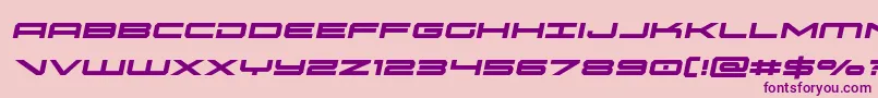 oramacsemital Font – Purple Fonts on Pink Background