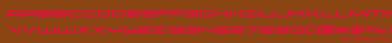oramacsemital Font – Red Fonts on Brown Background