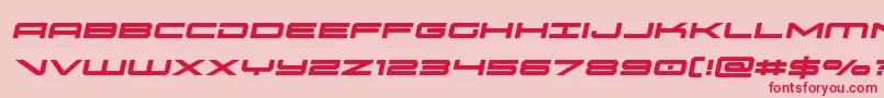 oramacsemital Font – Red Fonts on Pink Background