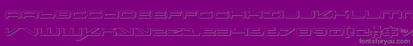 oramacshadow Font – Gray Fonts on Purple Background