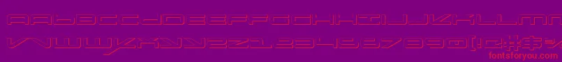 oramacshadow Font – Red Fonts on Purple Background