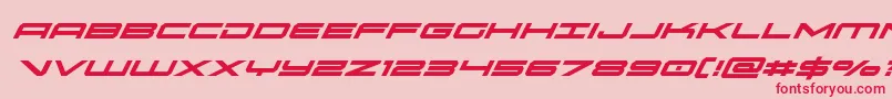 oramacsuperital Font – Red Fonts on Pink Background