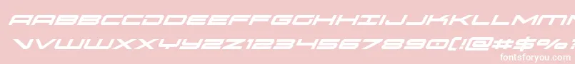 oramacsuperital Font – White Fonts on Pink Background