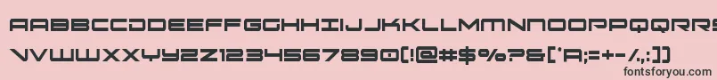 oramacxtracond Font – Black Fonts on Pink Background