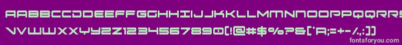 oramacxtracond Font – Green Fonts on Purple Background
