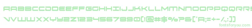 oramacxtracond-Schriftart – Grüne Schriften auf weißem Hintergrund