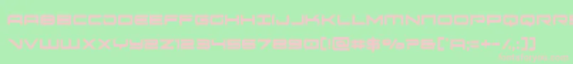 フォントoramacxtracond – 緑の背景にピンクのフォント