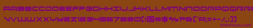 oramacxtracond Font – Purple Fonts on Brown Background