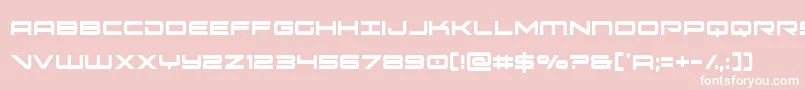 フォントoramacxtracond – ピンクの背景に白い文字