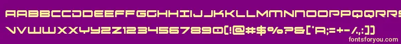 oramacxtracond-fontti – keltaiset fontit violetilla taustalla
