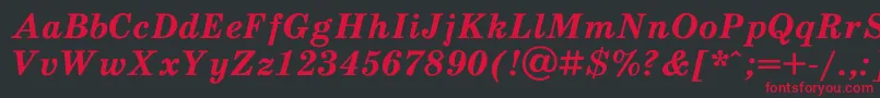 Schoolb4 Font – Red Fonts on Black Background