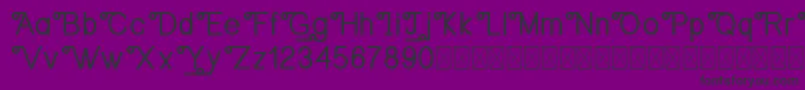 OrangejusDemo Font – Black Fonts on Purple Background