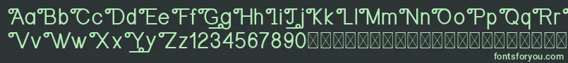 OrangejusDemo Font – Green Fonts on Black Background