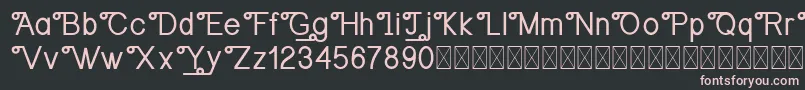 OrangejusDemo Font – Pink Fonts on Black Background