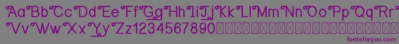 Шрифт OrangejusDemo – фиолетовые шрифты на сером фоне
