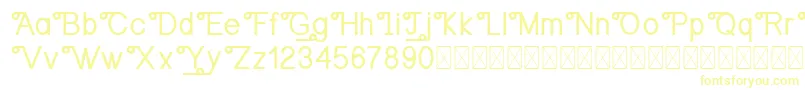 OrangejusDemo-fontti – keltaiset fontit