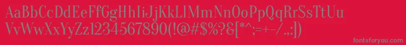 Oranienbaum Font – Gray Fonts on Red Background