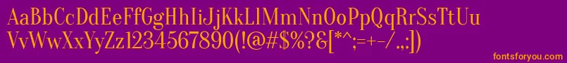 Oranienbaum Font – Orange Fonts on Purple Background
