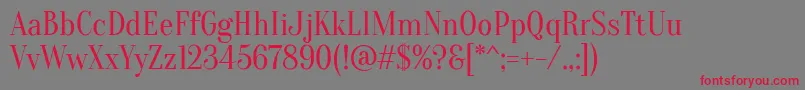 Oranienbaum Font – Red Fonts on Gray Background