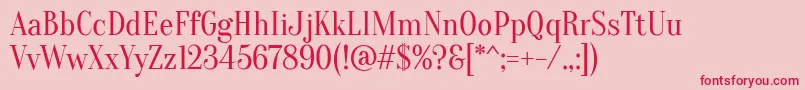 Oranienbaum Font – Red Fonts on Pink Background