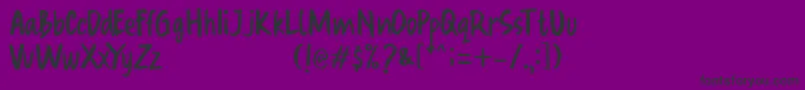 Oraret Font – Black Fonts on Purple Background