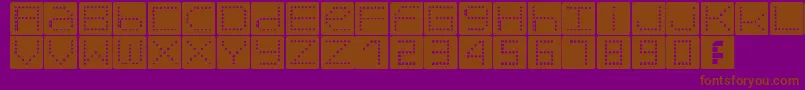Orb Font – Brown Fonts on Purple Background