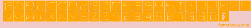 Orb Font – Orange Fonts on Pink Background