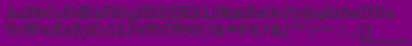 CalgaryMediumRegular Font – Black Fonts on Purple Background