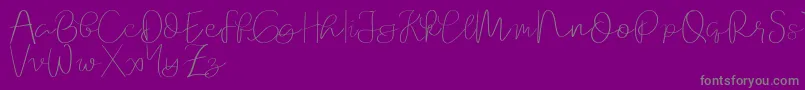 Orchard   demo Font – Gray Fonts on Purple Background